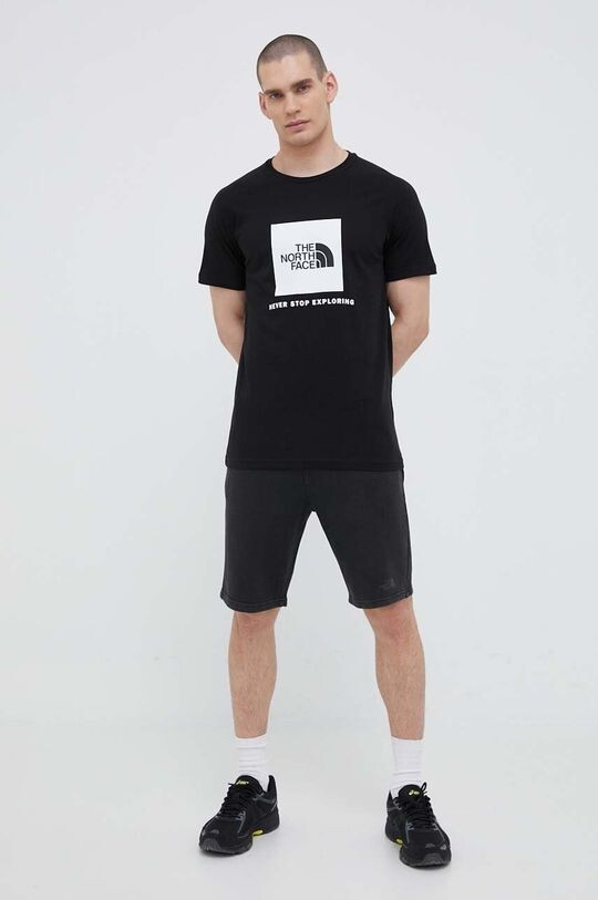 

Хлопковая футболка The North Face, черный
