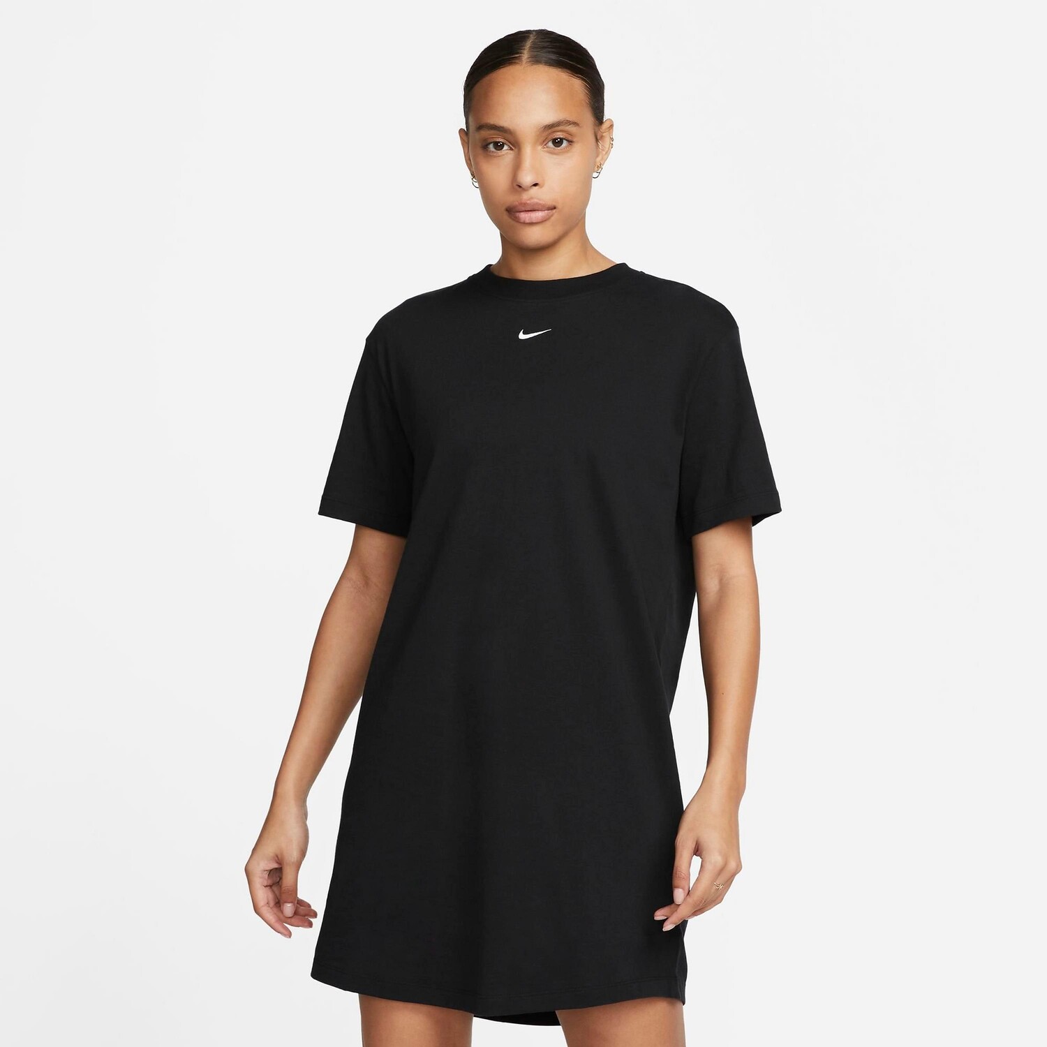 

Женское платье-футболка с короткими рукавами Nike Sportswear Essential, черный