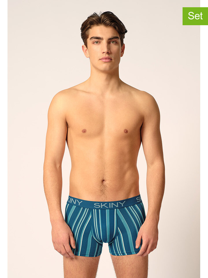 

Боксеры Skiny 2er-Set: Boxershorts, цвет Blau/ Hellblau