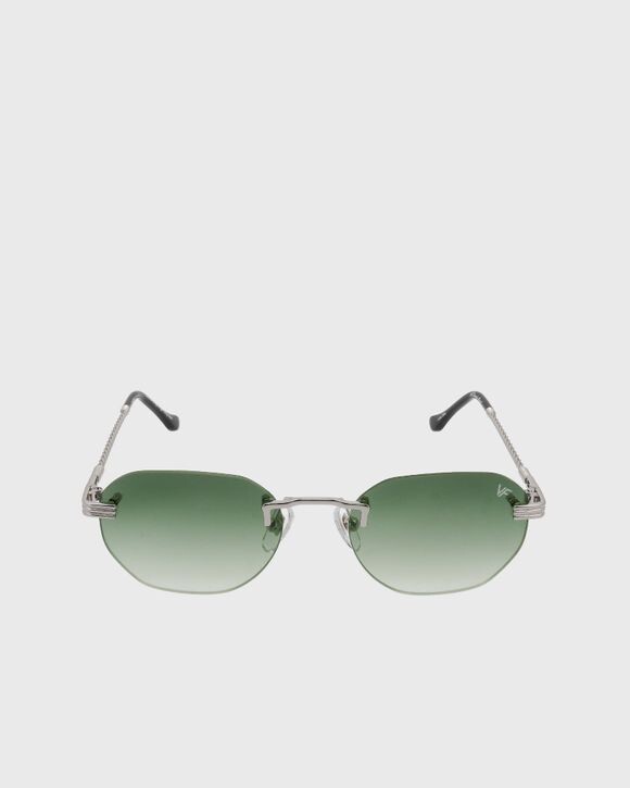 

Солнцезащитные очки Vintage Frames Detroit Player Drill Mount 24Kt White Gold, цвет white gold/army green