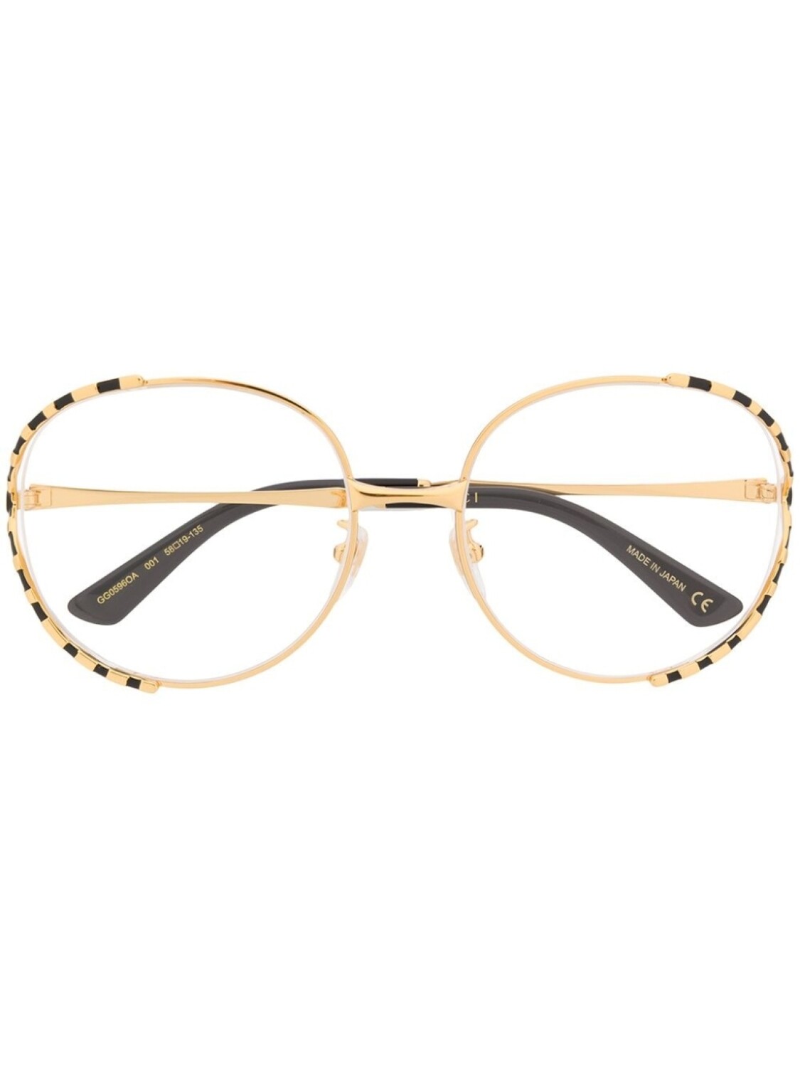 

Gucci Eyewear очки в круглой оправе, золотистый