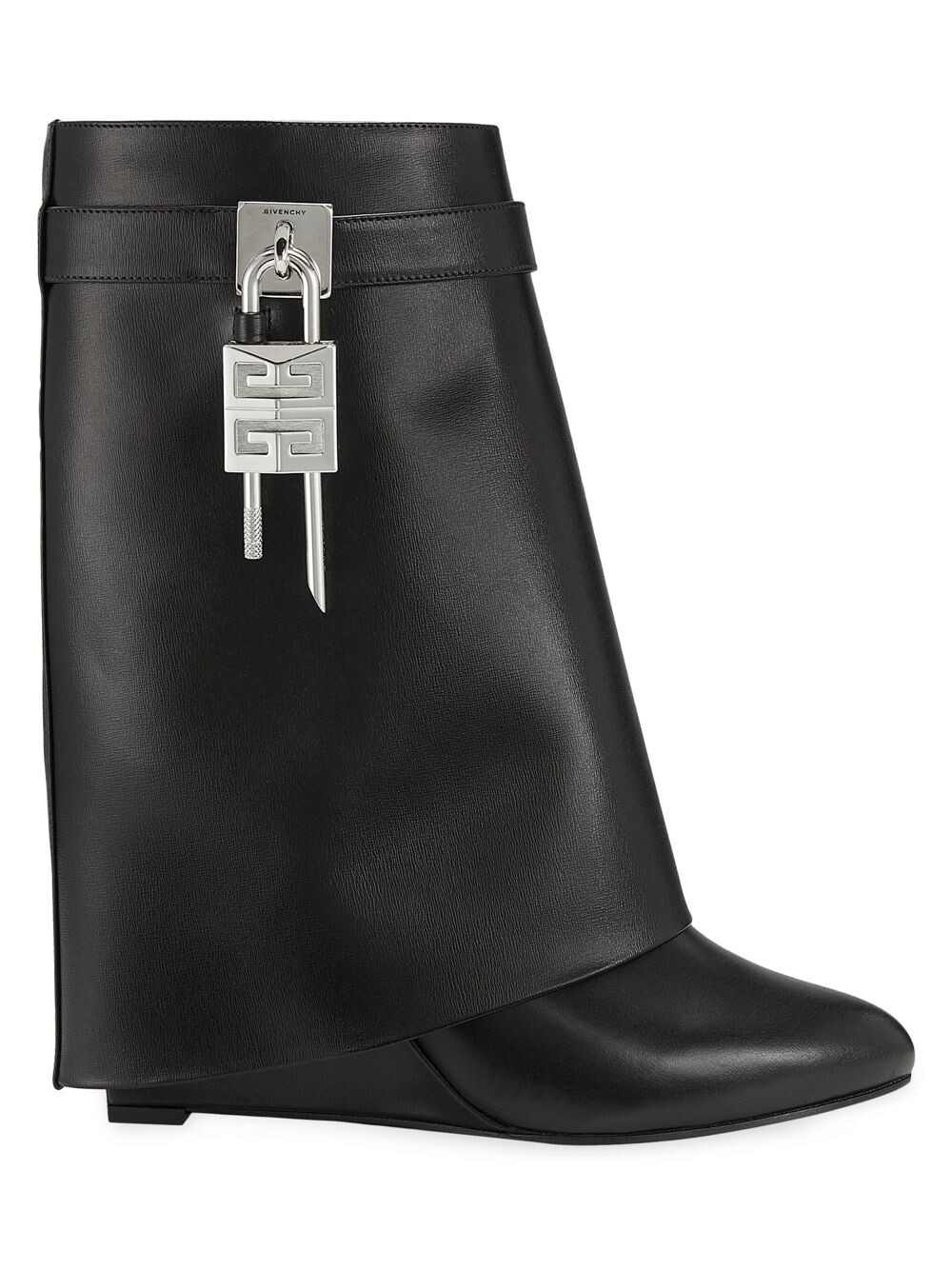 

Ботильоны Shark Lock из кожи Givenchy, черный
