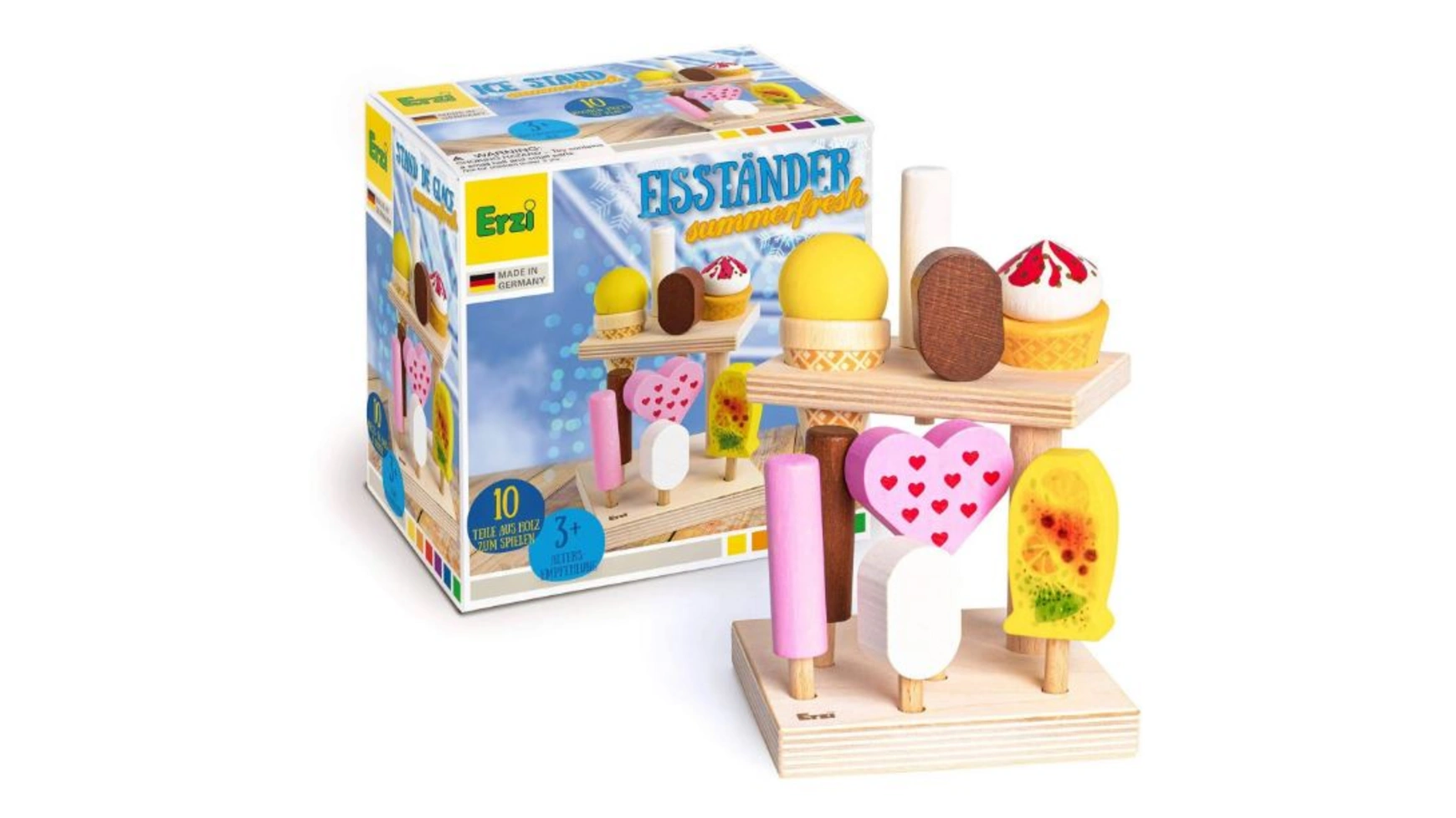Erzi Стенд с мороженым Summerfresh, детский магазин и игровые кухонные аксессуары мороженое каждый день ванильное змж 1 кг