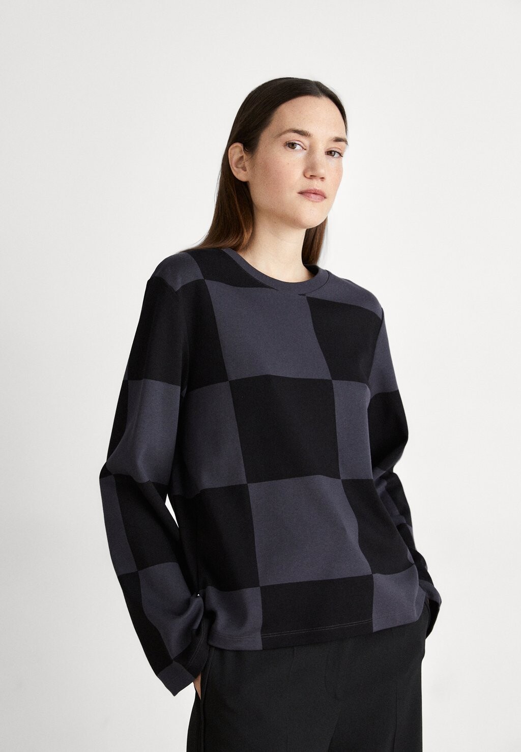 

Рубашка с длинным рукавом TRIVIA KUKKO JA KANA Marimekko, цвет black/dark grey