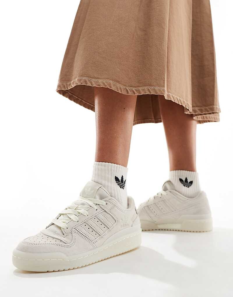 

Белоснежные кроссовки adidas Originals Forum Low CL =f