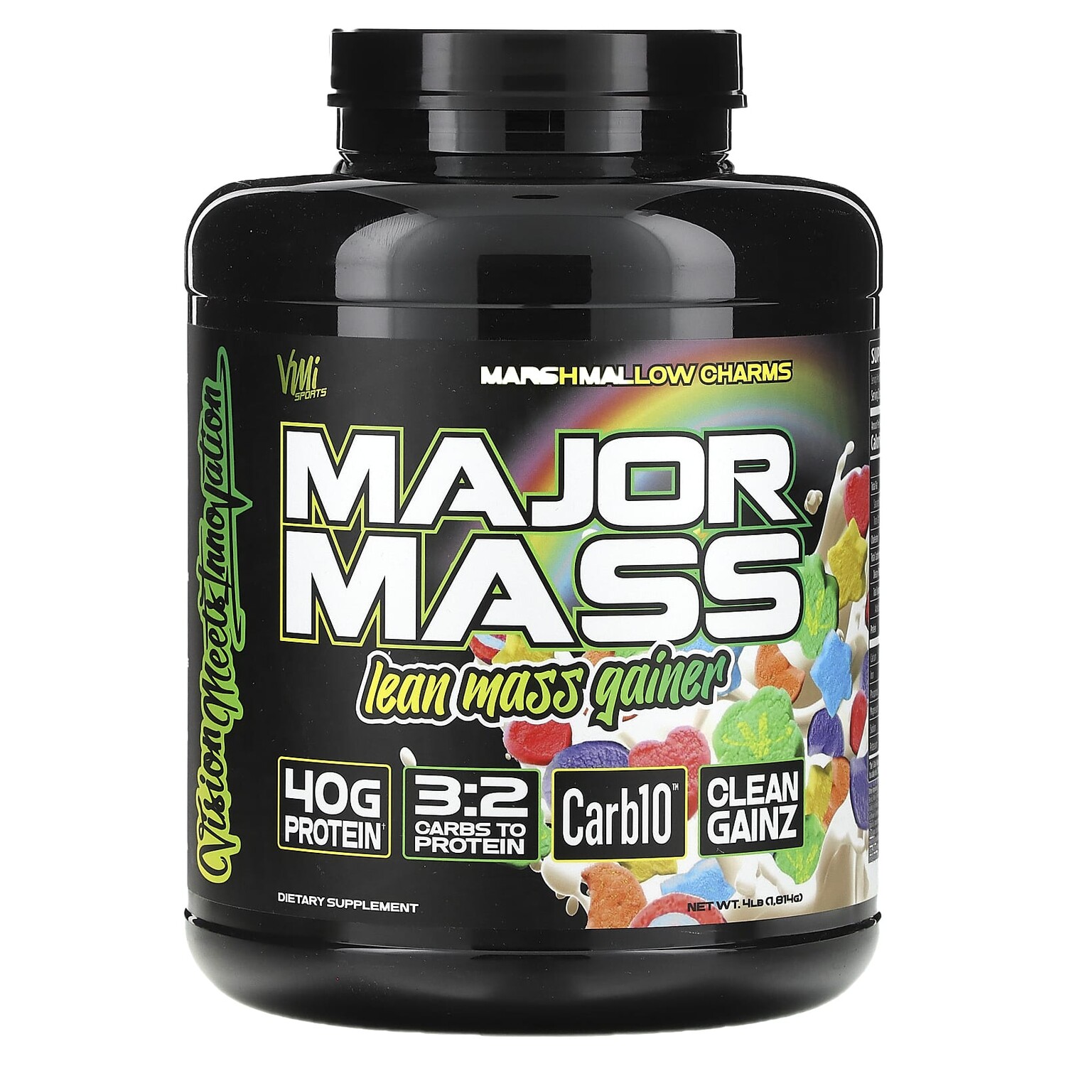 

Major Mass, Lean Mass Gainer, Marshmallow Charms, 1814 г (4 фунта), VMI Sports