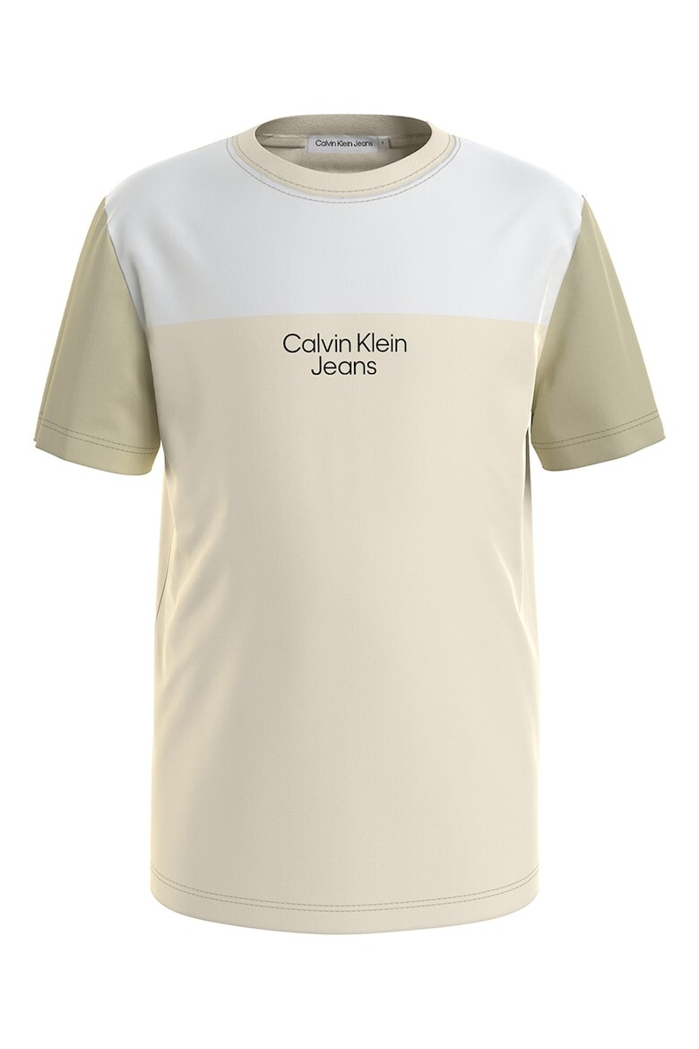 

Футболка с логотипом Calvin Klein, бежевый