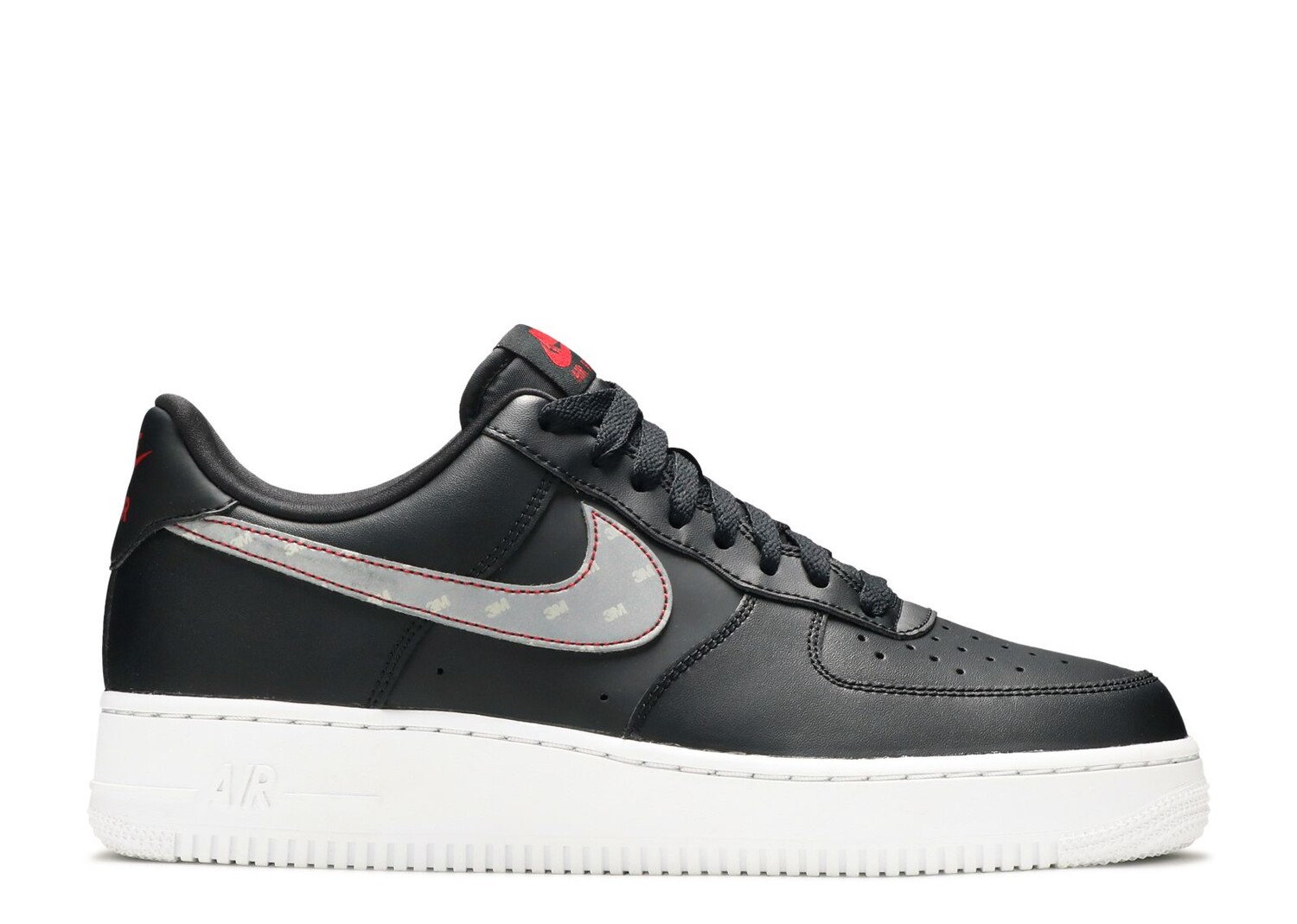 Кроссовки Nike 3M X Air Force 1 '07 'Anthracite', черный кроссовки nike 3m x air force 1 react lx anthracite volt черный