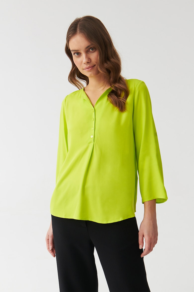 Воздушная блузка с заниженными рукавами Tatuum, зеленый