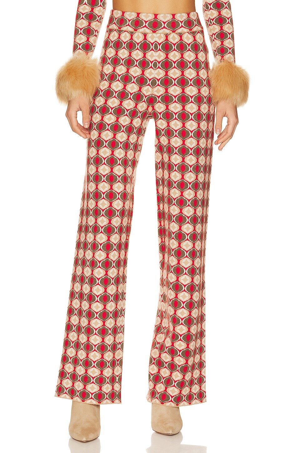 

Свитер Show Me Your Mumu Zermatt Pant, цвет Brown Geo Jacquard