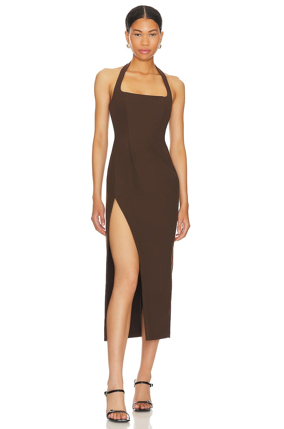 

Платье миди L'Academie Jade, цвет Dark Brown