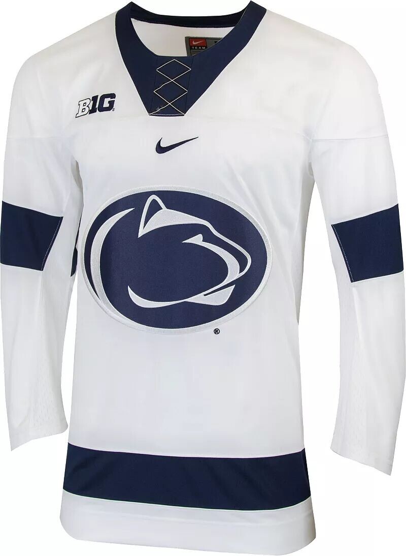 

Мужская белая хоккейная майка Nike Penn State Nittany Lions Replica
