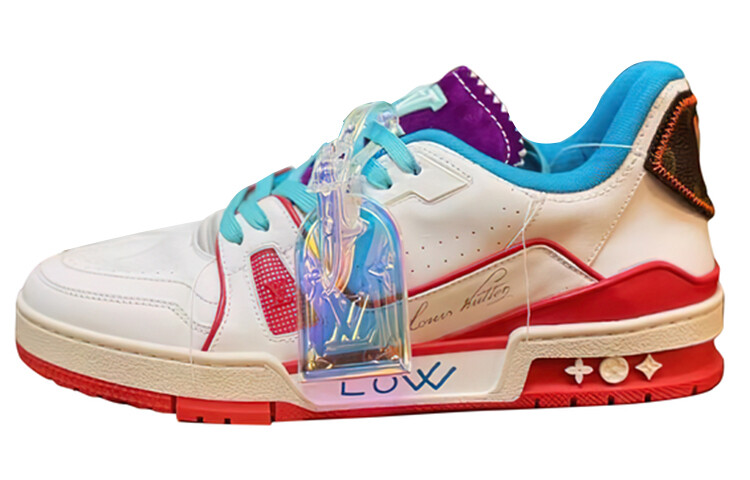 

Кроссовки Louis Vuitton Trainer Upcycling Series Белый/Красный/Фиолетовый