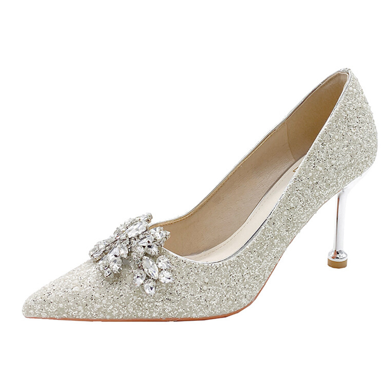 

Туфли женские на высоком каблуке Be Good, цвет 8 cm silver