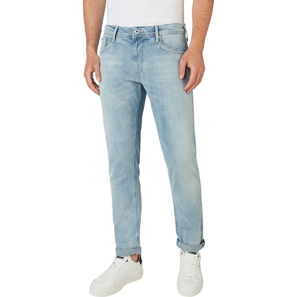 Джинсы Pepe Stanley Regular Waist, синий брюки pepe jeans charly regular waist chino синий