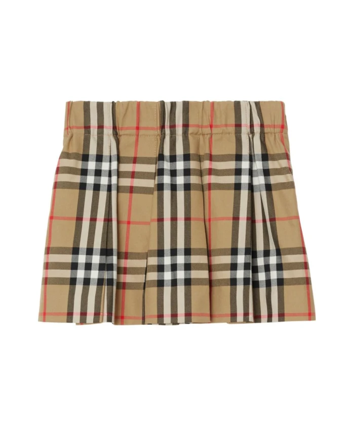 

Юбка Трапеция в клетку Burberry, бежевый