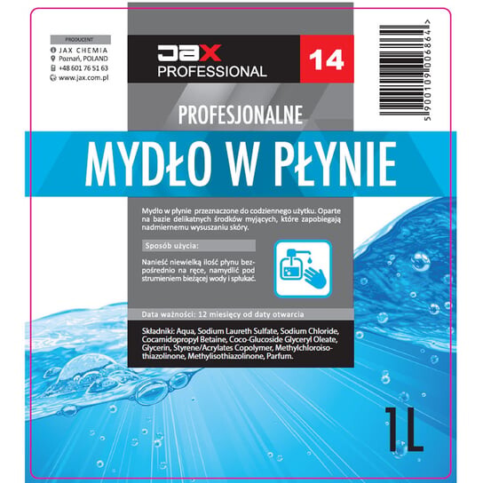 

Жидкое мыло 1л. Jax professional 14 -, EmiChem