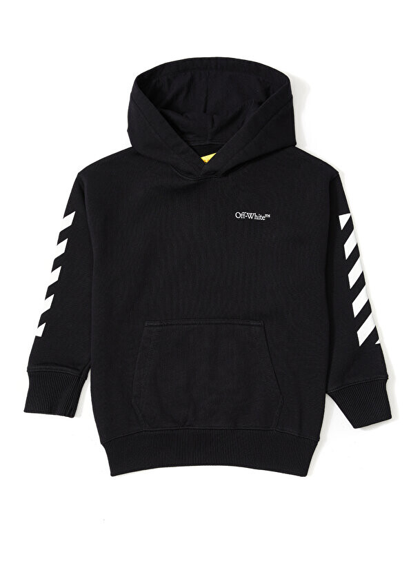 

Черно-белая толстовка с капюшоном для мальчика Off-White, Черный
