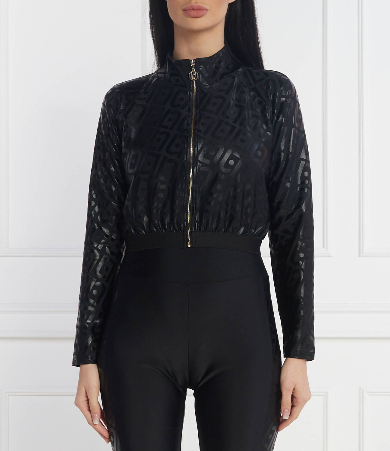 

Толстовка Liu Jo Sport Cropped Fit, черный