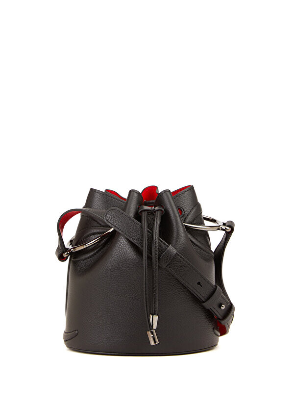 

Черная женская сумка by my side на шнурке Christian Louboutin