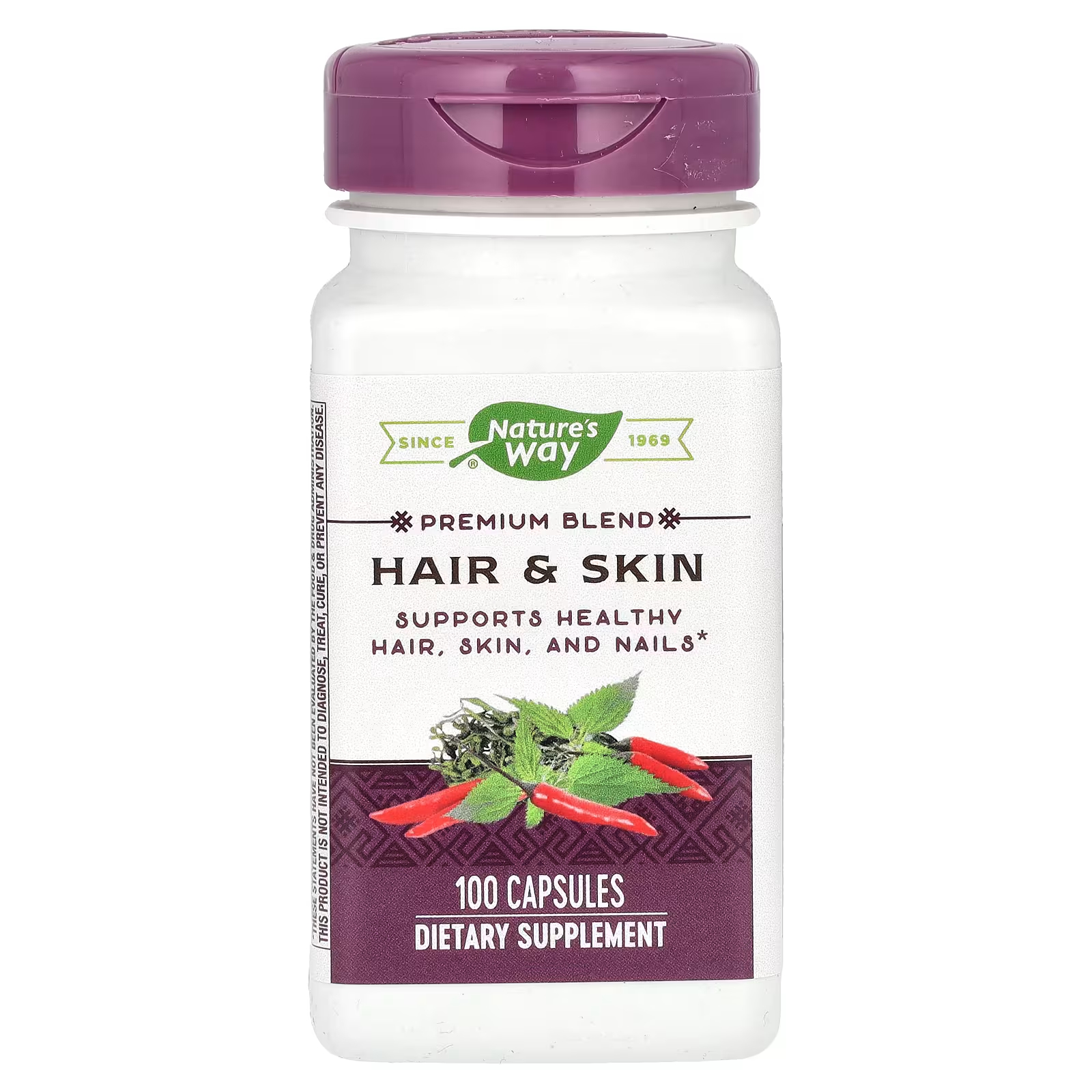 Премиум-смесь Nature's Way Hair & Skin, 100 капсул фитофангер для истончения волос и ногтей пищевая добавка 120 таблеток phyto
