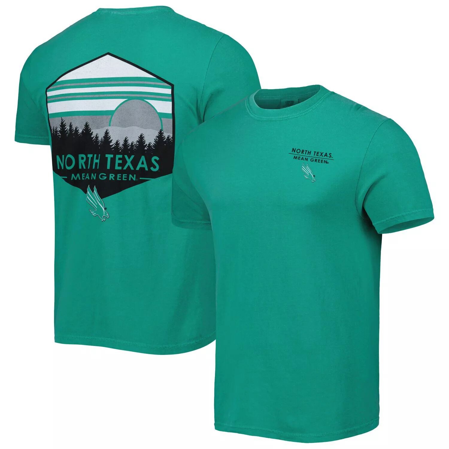 

Мужская зеленая футболка North Texas Mean Green Landscape Shield