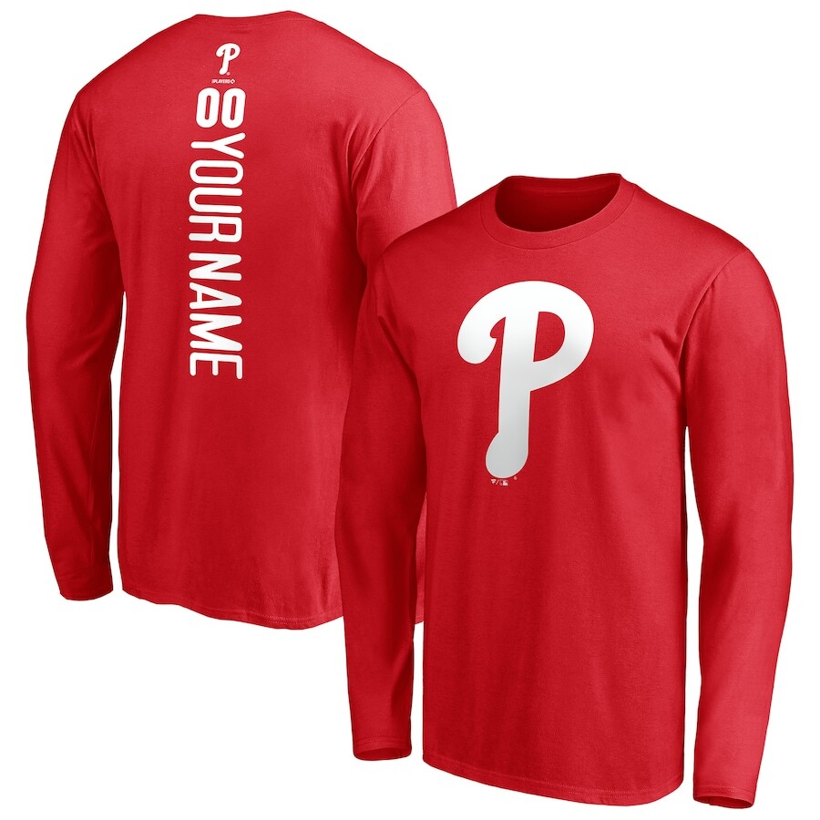 

Футболка с длинным рукавом Fanatics Branded Philadelphia Phillies, красный
