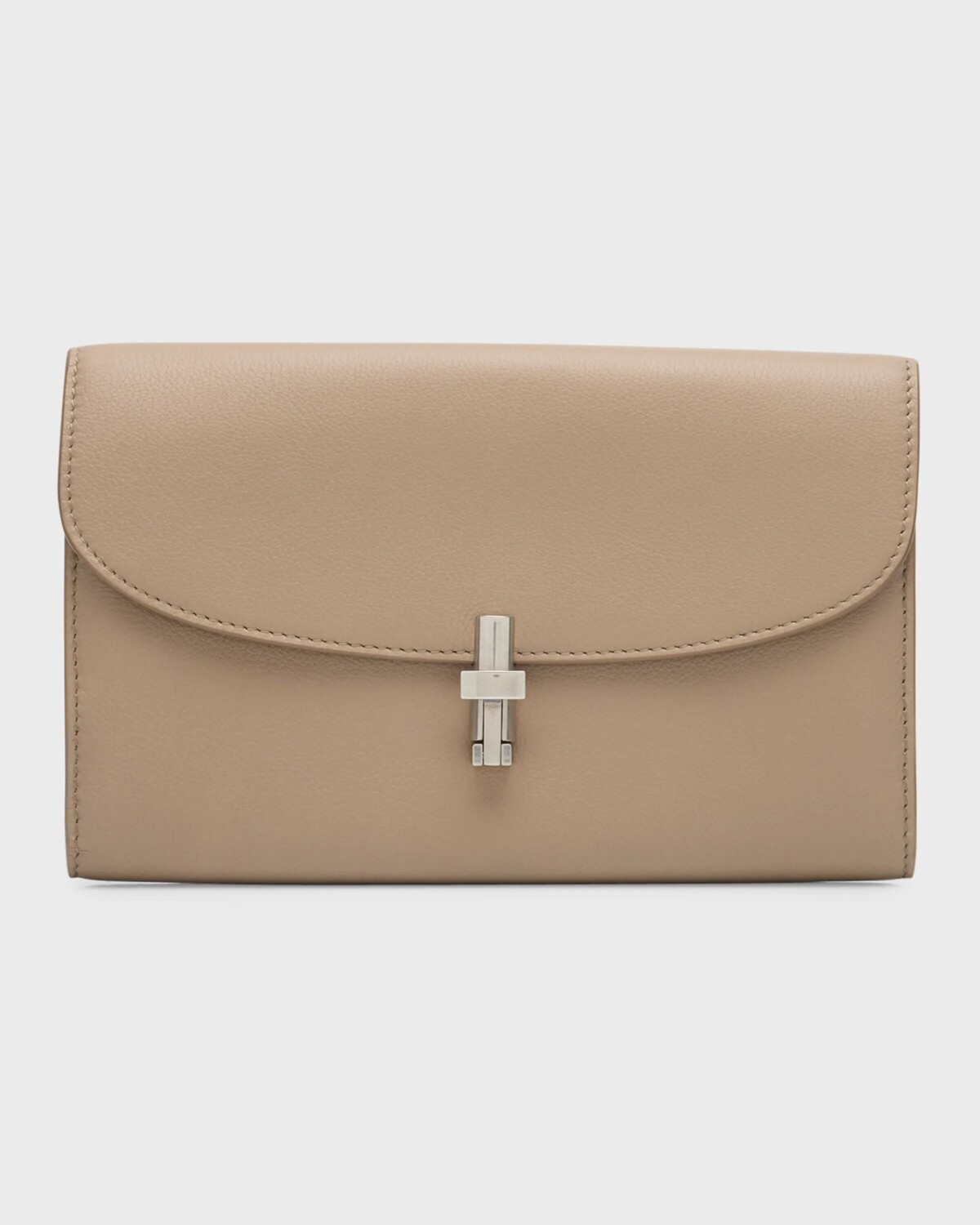 

Континентальный кошелек Sofia из зернистой кожи THE ROW, цвет Light Brown