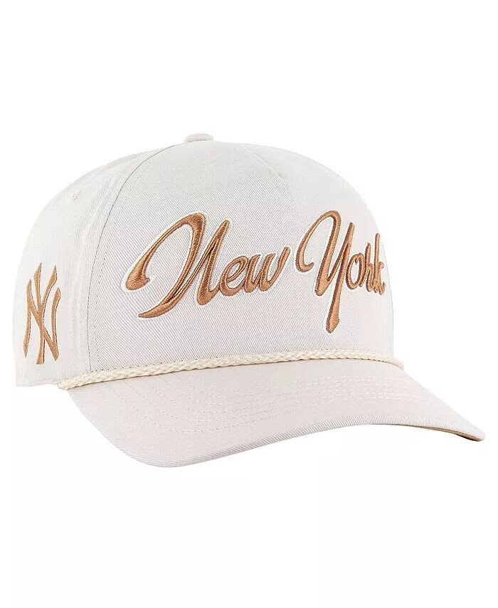 

Мужская кремовая регулируемая кепка New York Yankees нейтрального цвета с навесным устройством '47 Brand, бежевый