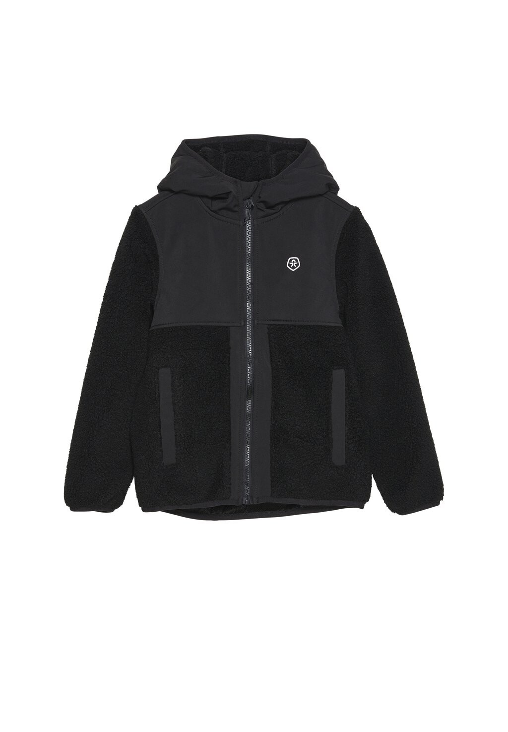 

Флисовая куртка W Hood Color Kids, черный