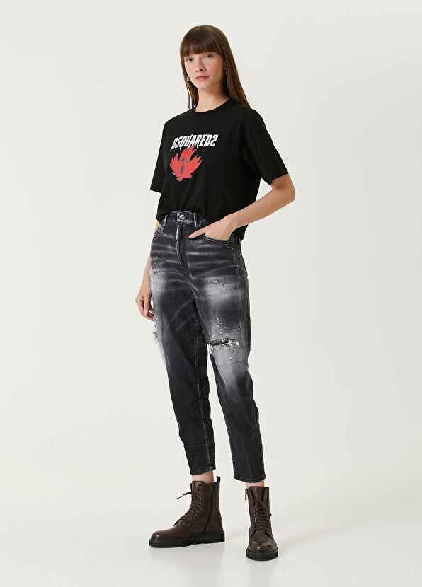 

Джинсы классического кроя 80-х годов Dsquared2, черный