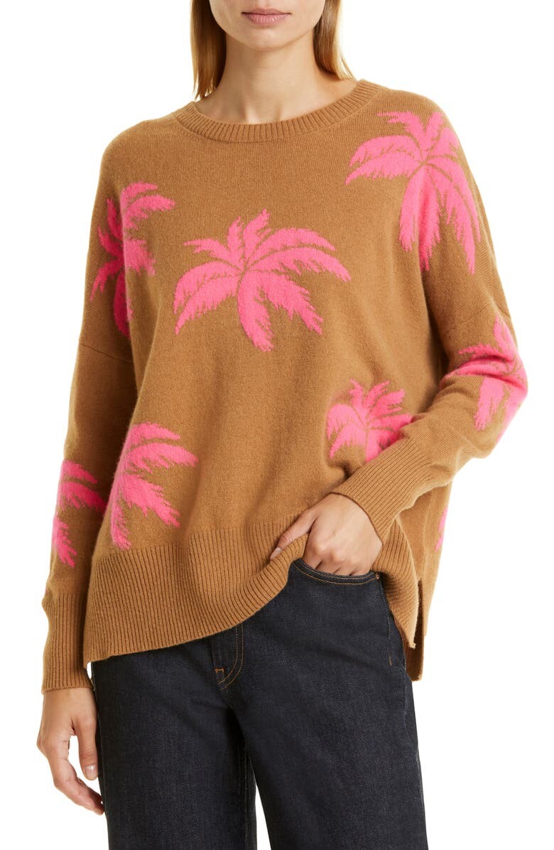 

Кашемировый свитер свободного кроя Palm Tree JUMPER 1234