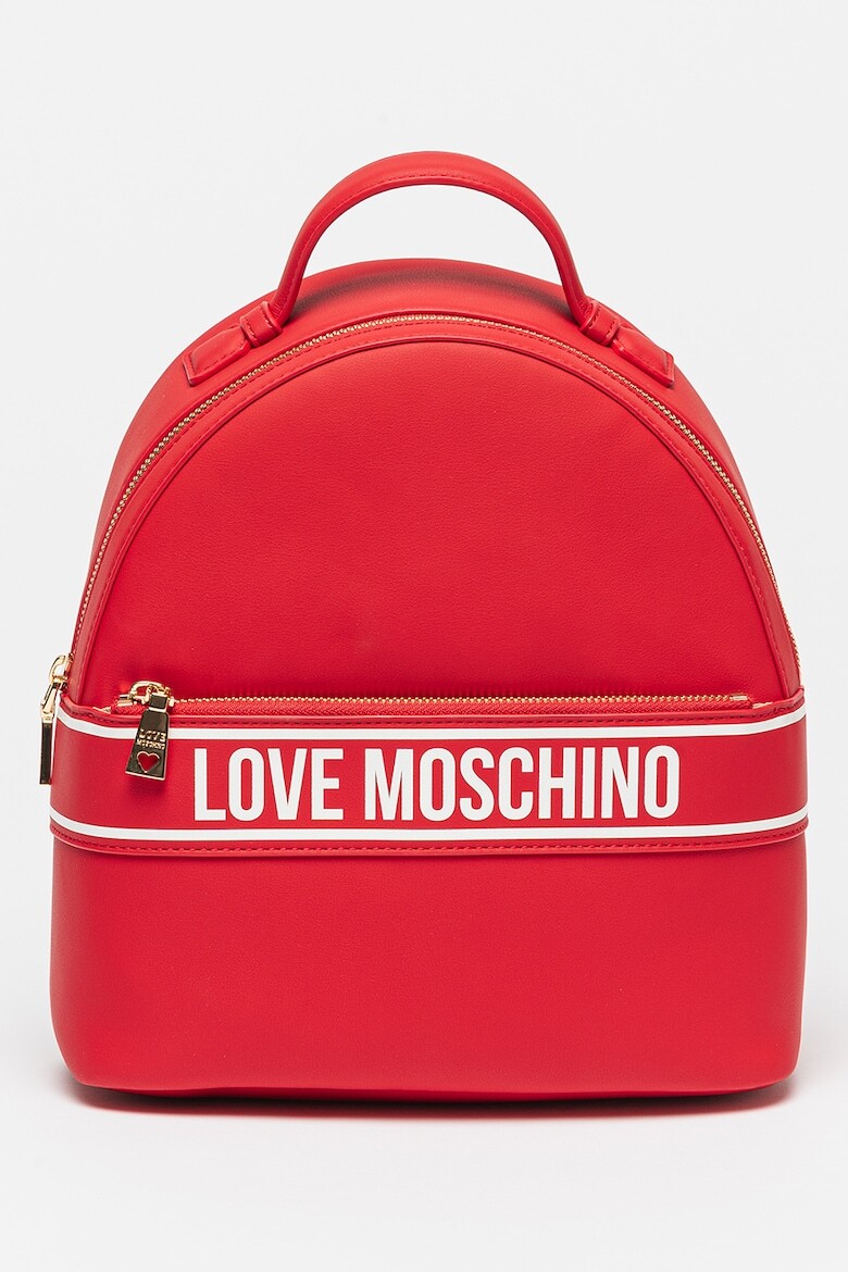 

Рюкзак из экокожи с логотипом Love Moschino, красный