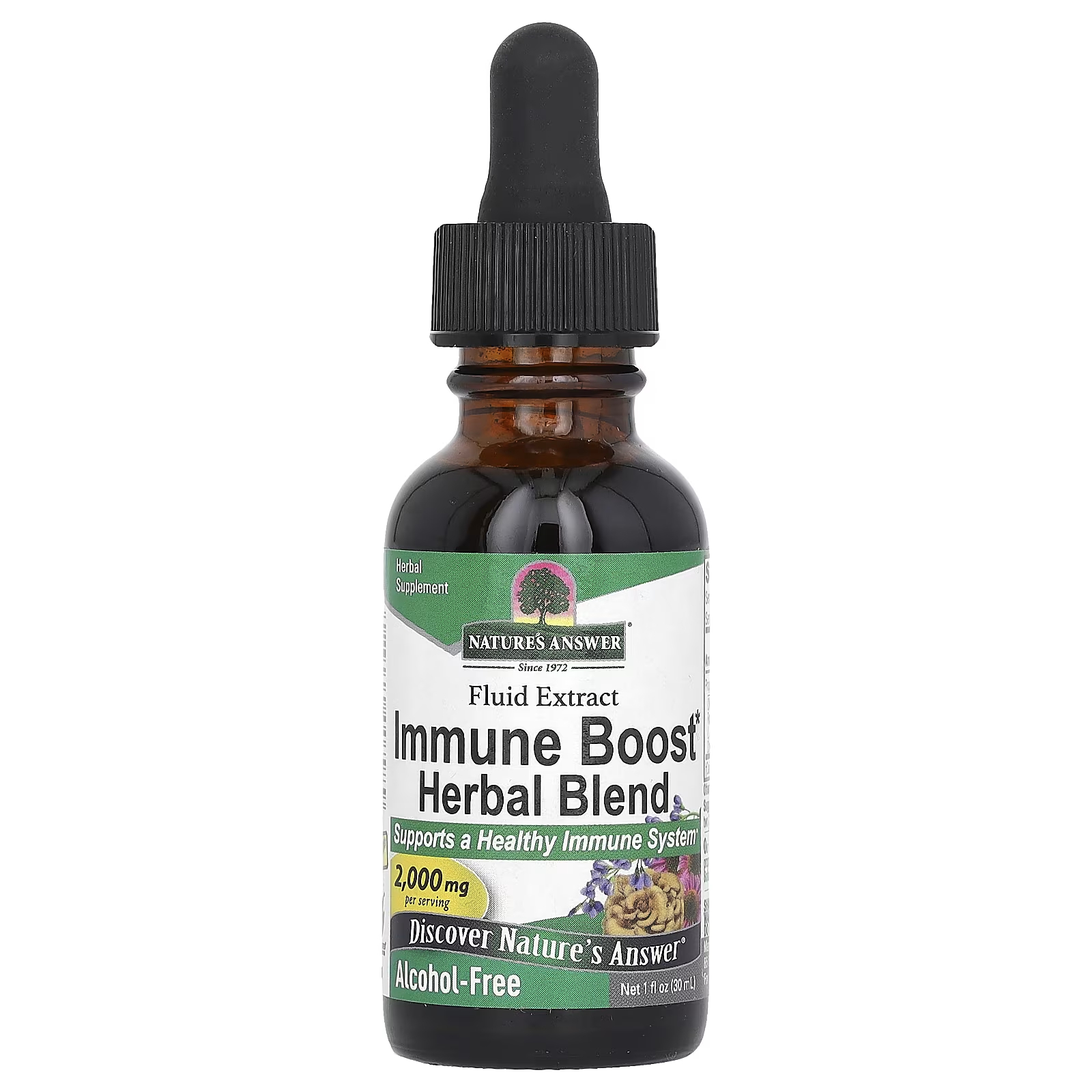 Травяная смесь Nature's Answer Immune Boost 2000 мг, 30 мл цикорий здоровье жидкий экстракт 200г