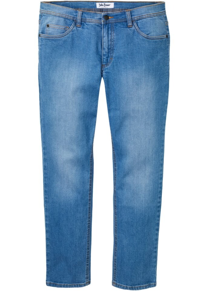 

Прямые эластичные джинсы прямого кроя essential John Baner Jeanswear, голубой