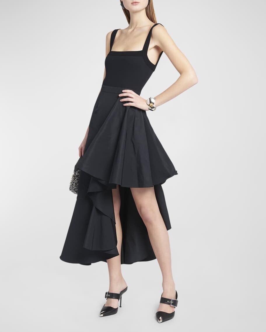 

Платье миди Cut And Sew High-Low Alexander McQueen