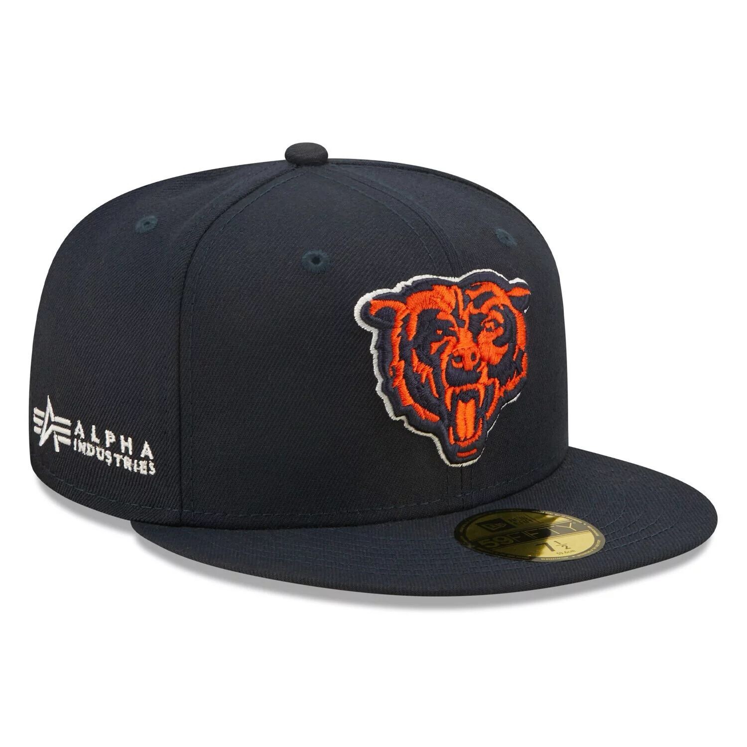 

Мужская приталенная шляпа New Era x Alpha Industries Navy Chicago Bears Alpha 59FIFTY