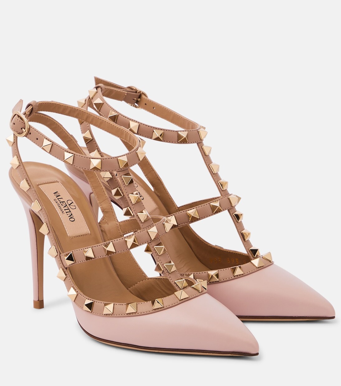 

Кожаные туфли rockstud Valentino Garavani, фиолетовый