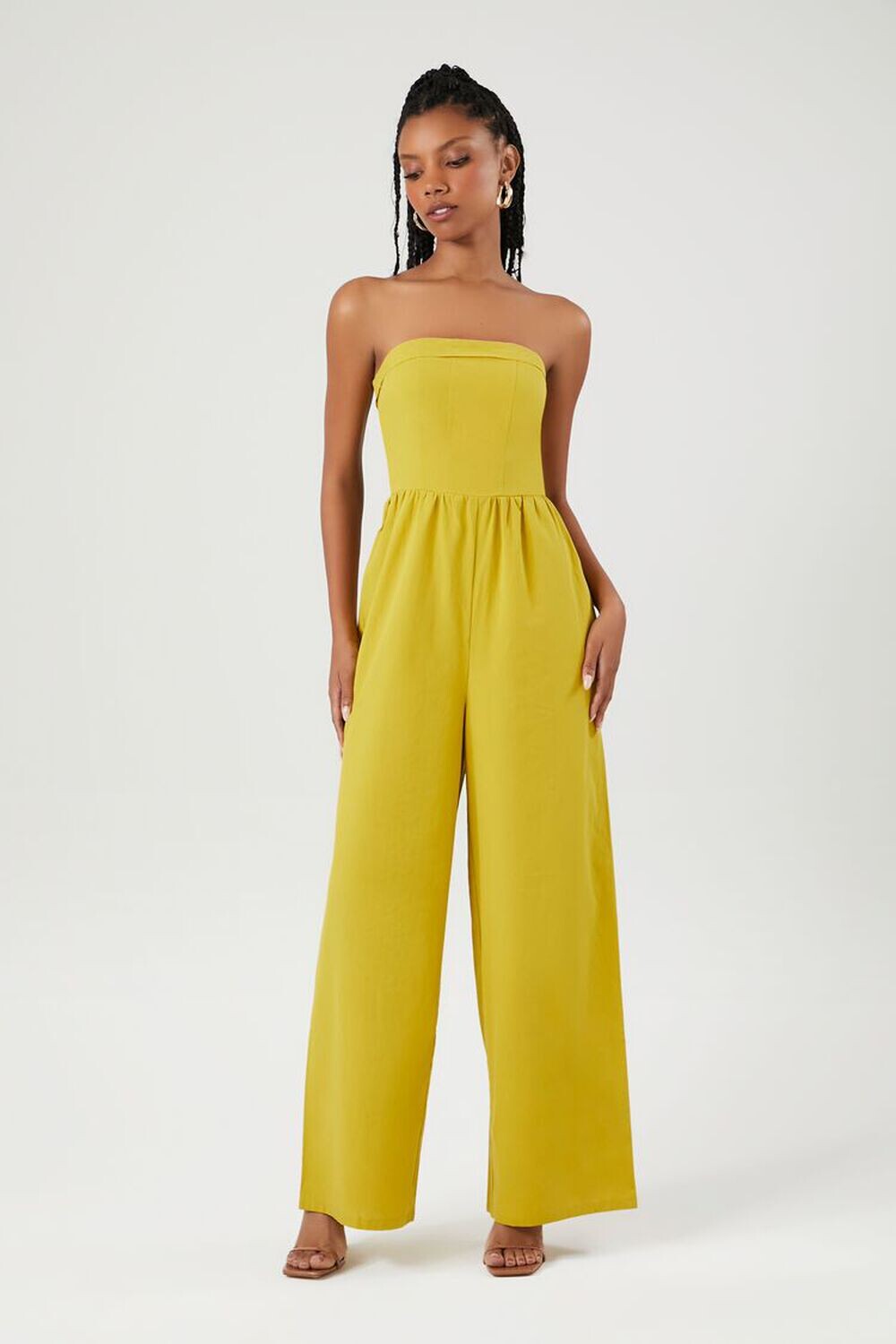 

Широкий комбинезон без бретелек Forever 21