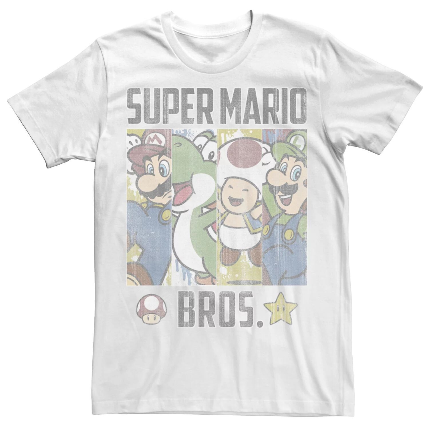 

Мужская футболка Super Mario Retro Blinds в упаковке для групповых снимков Licensed Character