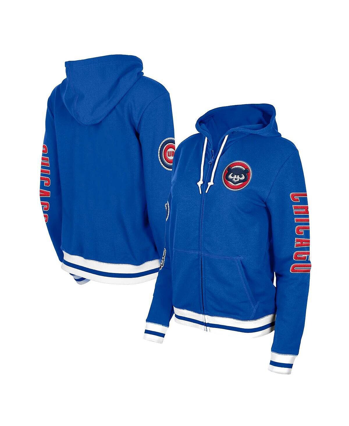 

Женская толстовка с молнией во всю длину Royal Chicago Cubs Elite Tri-Blend New Era