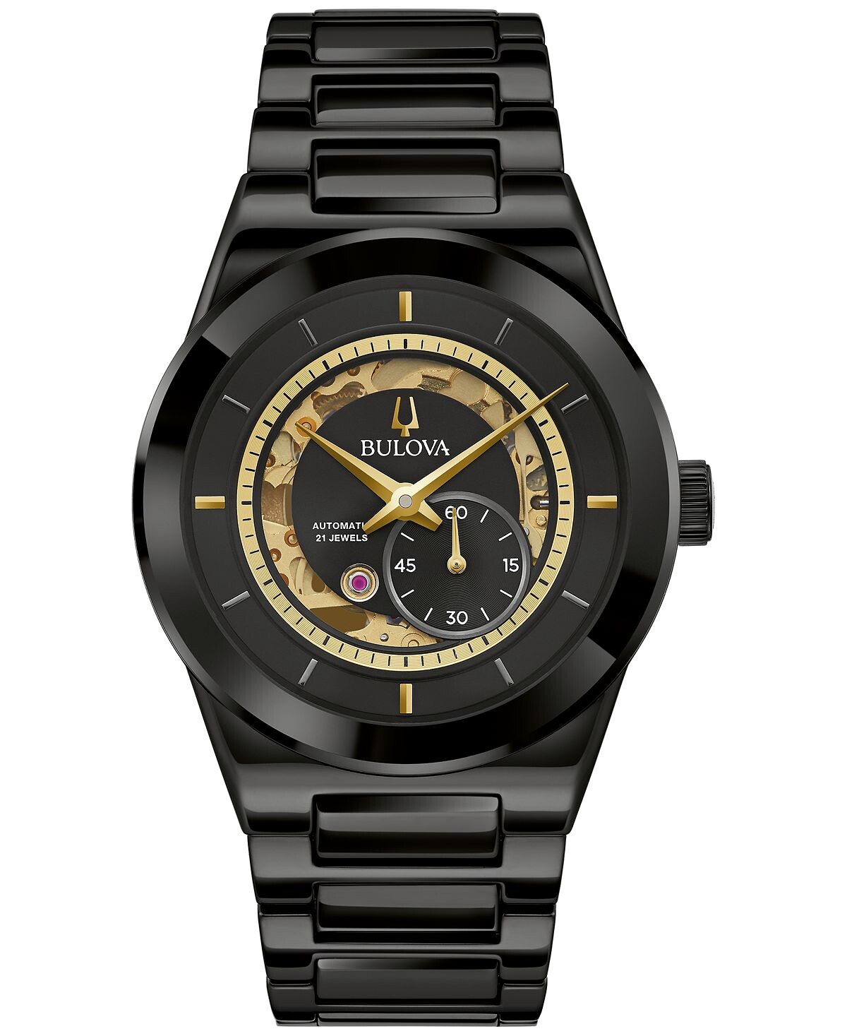 

Мужские автоматические часы Millennia с черным керамическим браслетом, 41 мм Bulova