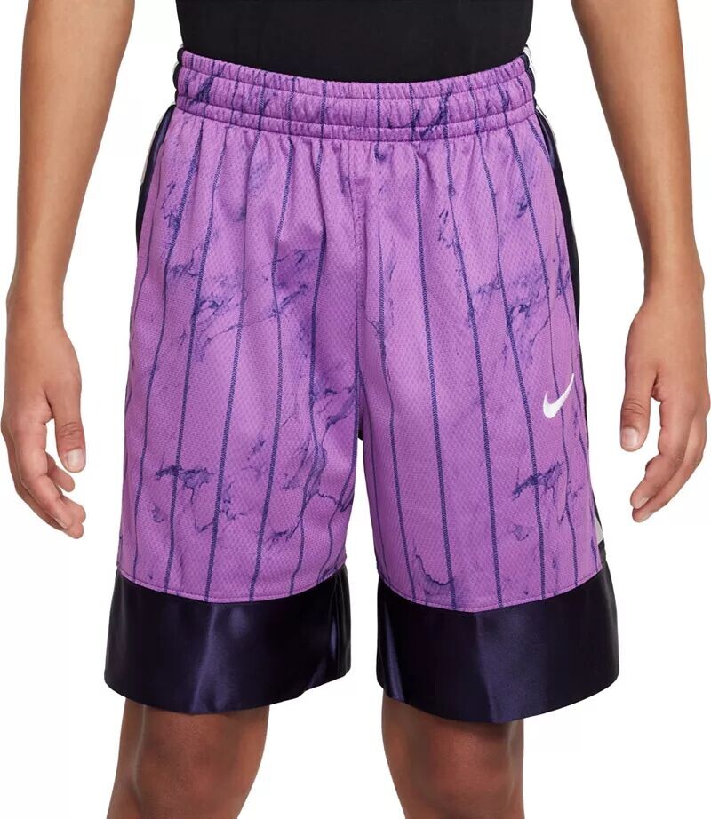 

Баскетбольные шорты с принтом Nike Dri-FIT Elite для мальчиков, фиолетовый