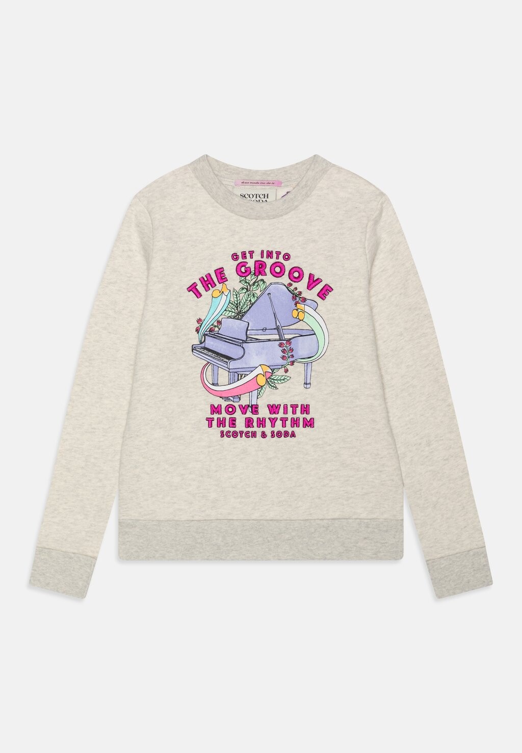 

Толстовка Regular Fit Artwork Scotch & Soda, цвет grey melange