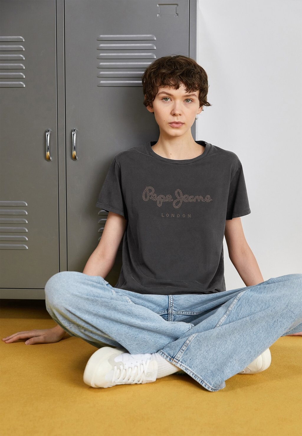 

Футболка с принтом HAILEY Pepe Jeans, цвет black