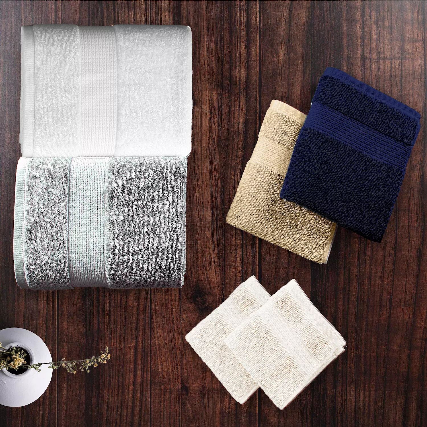 

Набор полотенец Aertex Stripe из микрохлопка, 6 предметов