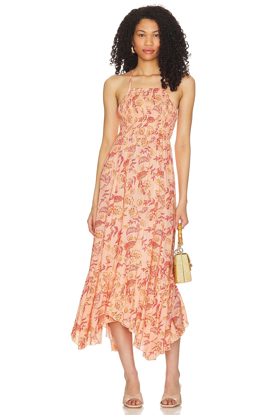 

Платье макси Free People Heat Wave, цвет Dusk Coral Combo