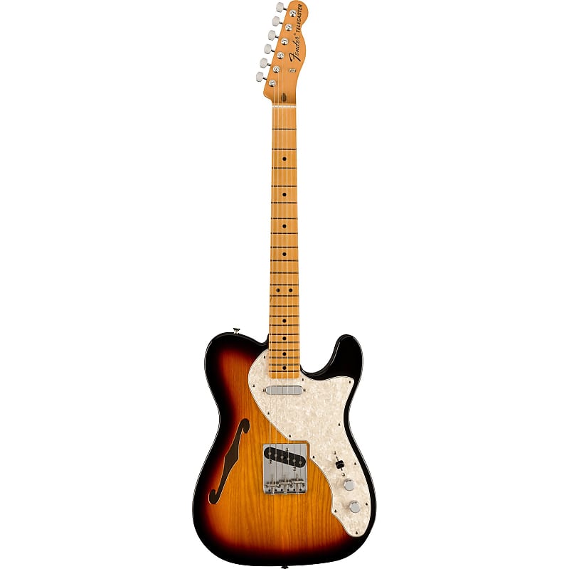 Электрогитара Fender Vintera II '60s Telecaster Thinline Electric Guitar - 3-Color Sunburst электрогитара fender vintera ii 60s telecaster thinline with maple fretboard 3 color sunburst