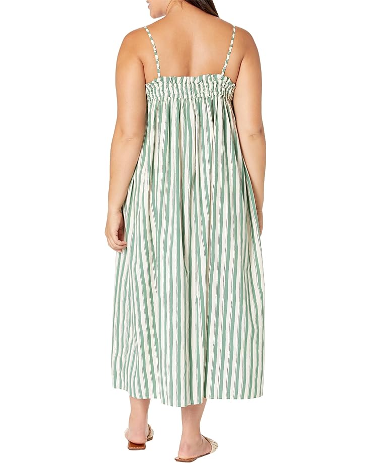 Платье Madewell Plus Poplin Ruffle A-Line Midi Dress in Stripe, цвет Artist Stripe Versailles Green кружка подарикс гордый владелец lincoln versailles