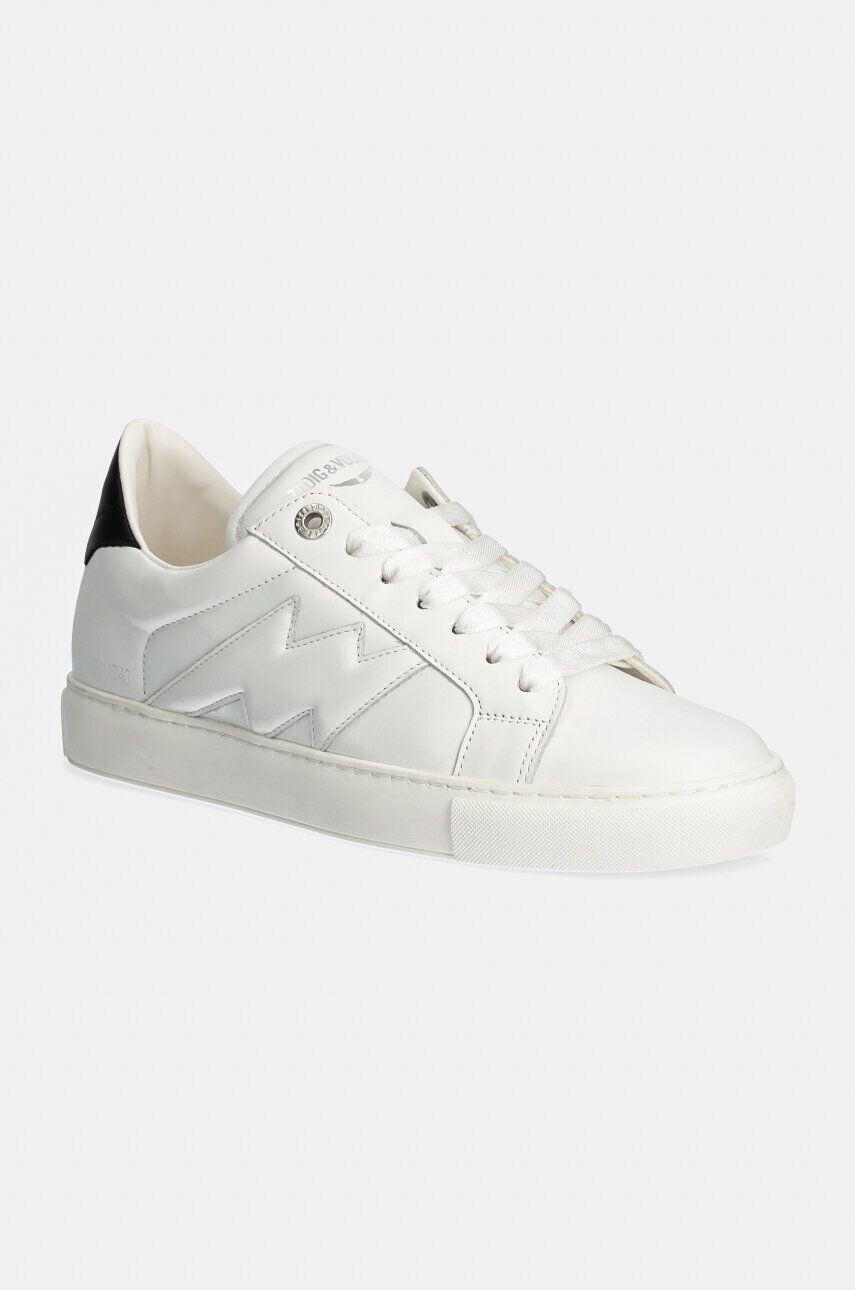 

ZADIG&VOLTAIRE La Flash кожаные кроссовки, белый